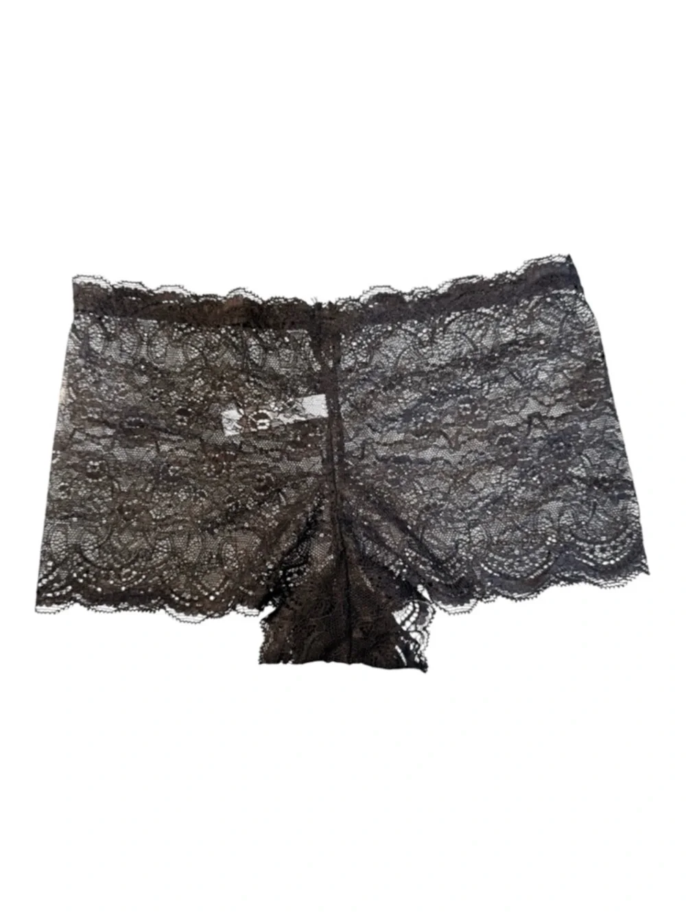 4/$40 Sofra Sexy Black Sheer Lace‎ Panties